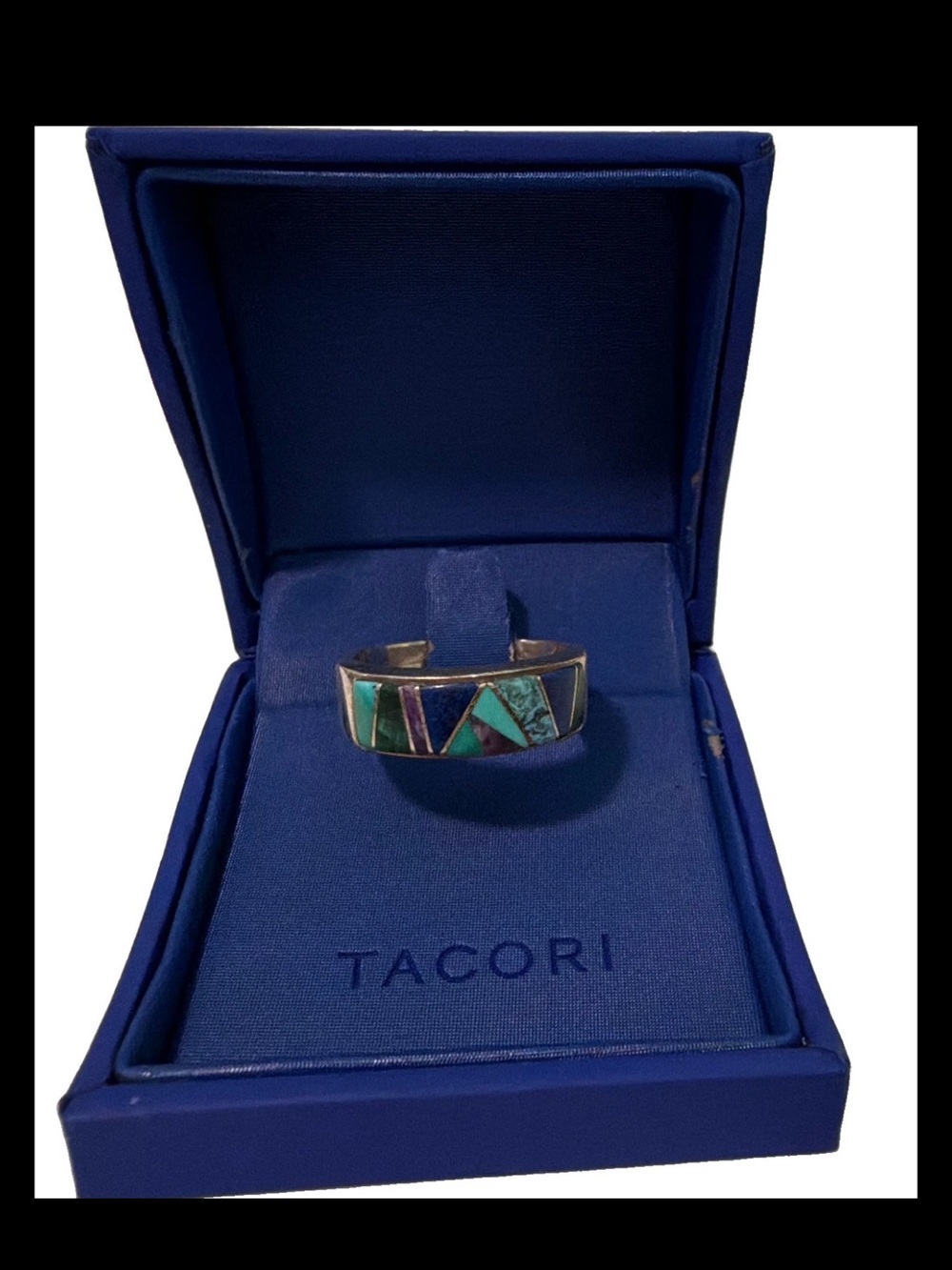 Earl Plummer Navajo Inlay Ring Size 9 Men's Unisex